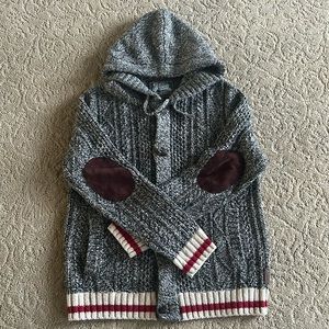 Roots Cabin Hoodie Knit Toggle Front Cardigan men’s Medium women’s L/XL